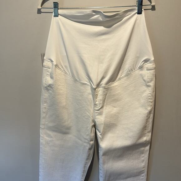 NWT J. Crew White maternity jean in signature stretch Slim Fit Full Length BR173 - Picture 5 of 14